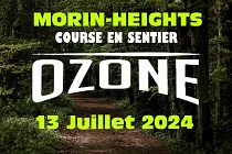 Affiche pour la course en sentier Ozone de Morin-Heights