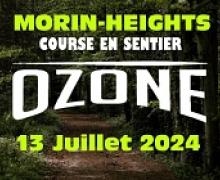Affiche pour la course en sentier Ozone de Morin-Heights